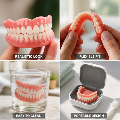 Adjustable & Portable Full-Mouth Denture Set (Adult)
