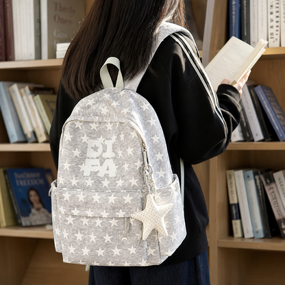 Star-Pattern Spacious & Durable School Backpack