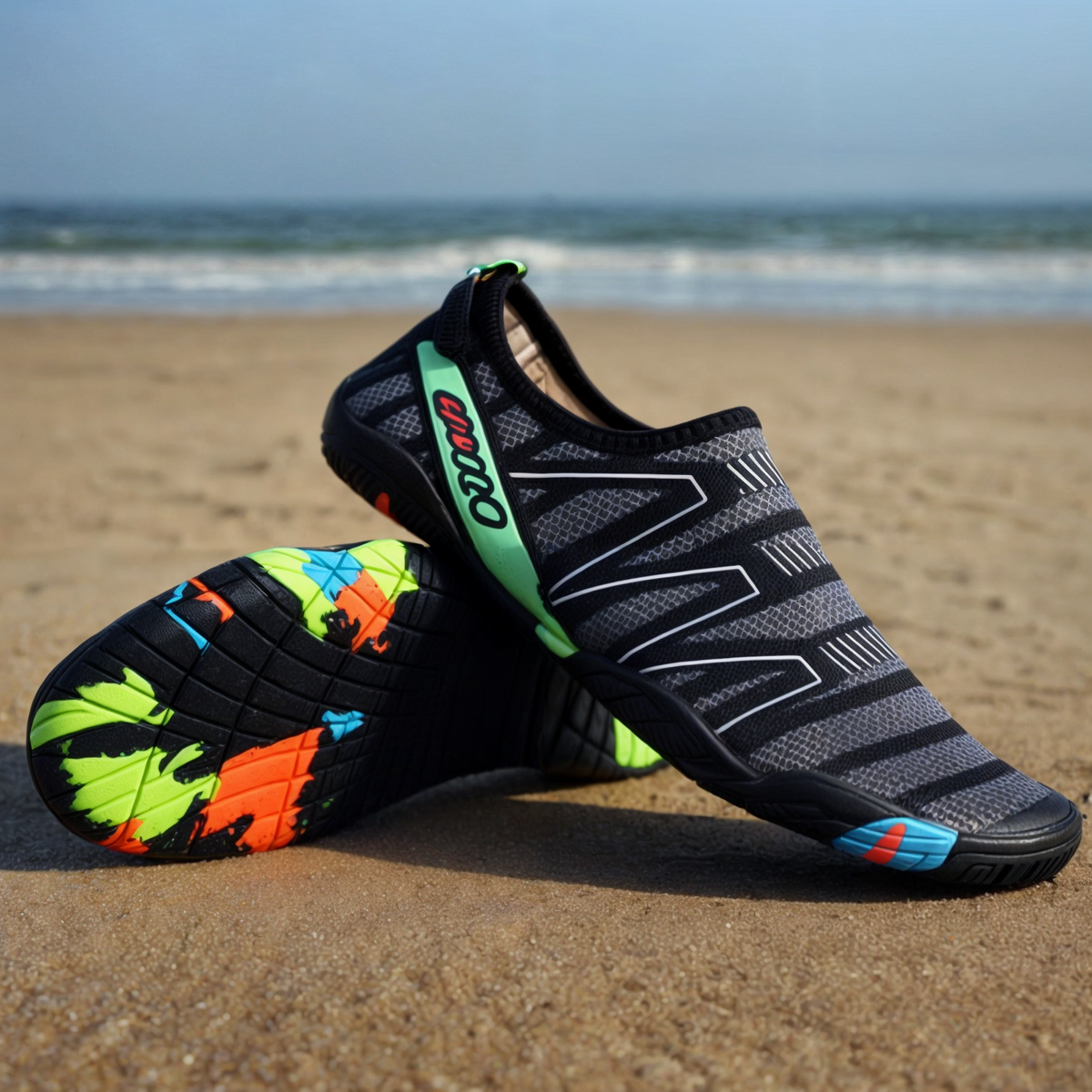 Quick-Dry Water Shoes for Swimming, Beach & Water Sports | Lightweight Aqua Socks with Drainage Holes & Anti-Slip Sole | Barefoot Wet