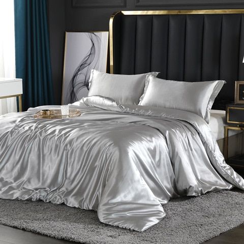 PureSatin | Deluxe Satin Bedding Set with Luxurious Softness | Elegant Design for Opulent Sleep