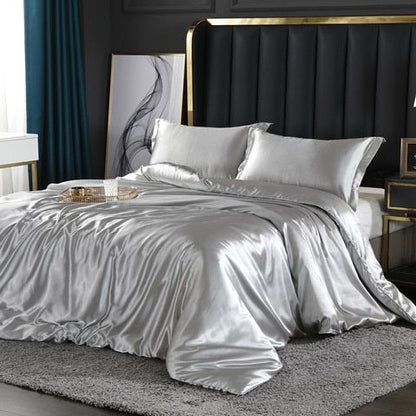 PureSatin | Deluxe Satin Bedding Set with Luxurious Softness | Elegant Design for Opulent Sleep