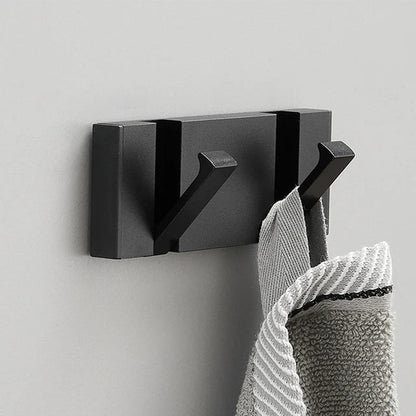 Space-Saving Folding Wall Hook | Stainless Steel Heavy Duty Coat Hook for Bathroom Towels, Bedroom Closet & Entryway | Modern Minimalist