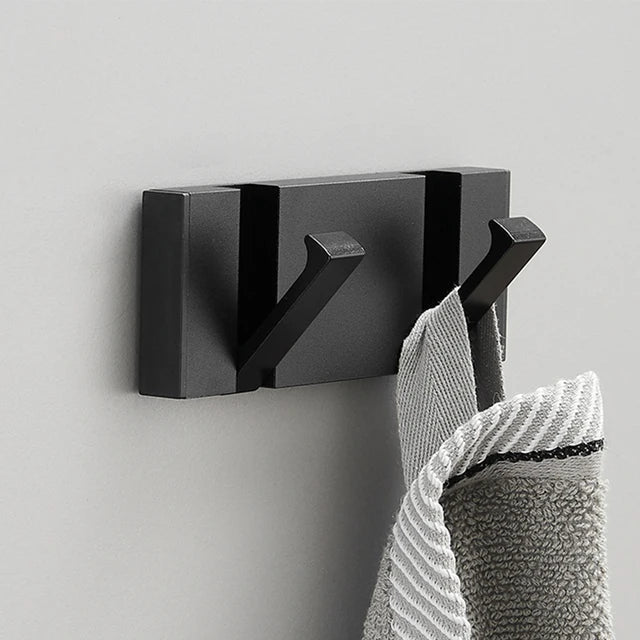 Flip-Up Stainless Steel Hook for Entryway Bathroom Kitchen Space-Saving Coat Towel Rack Organizer Multi-Hook Storage System for Apartment Co