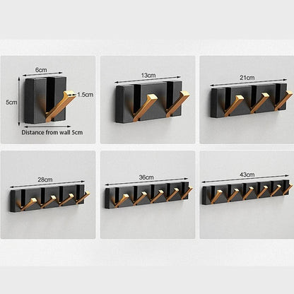 Flip-Up Stainless Steel Hook for Entryway Bathroom Kitchen Space-Saving Coat Towel Rack Organizer Multi-Hook Storage System for Apartment Co