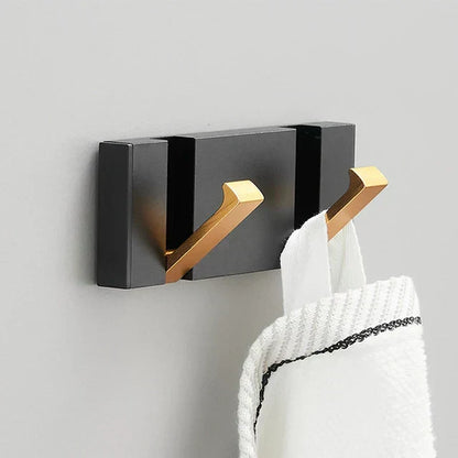 Flip-Up Stainless Steel Hook for Entryway Bathroom Kitchen Space-Saving Coat Towel Rack Organizer Multi-Hook Storage System for Apartment Co