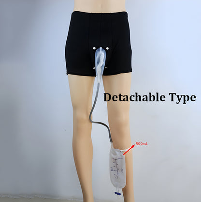 Washable Incontinence Underwear for Seniors with Built-In Collection Pouch – Discreet Adult Urinary Aid for Men & Women