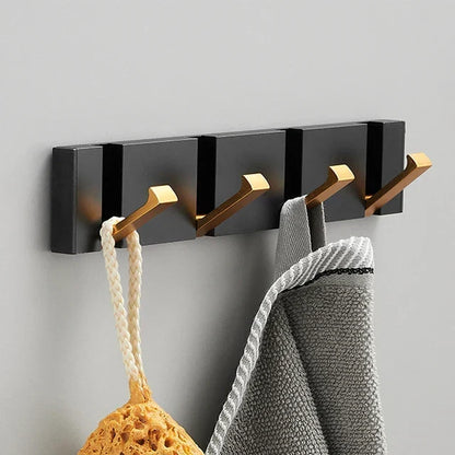 Space-Saving Folding Wall Hook | Stainless Steel Heavy Duty Coat Hook for Bathroom Towels, Bedroom Closet & Entryway | Modern Minimalist