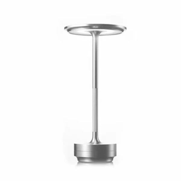 Rechargeable LED Table Lamp Touch Control 4 Brightness Levels Waterproof IP66 Metal Portable Battery Operated for Bedroom Living Room