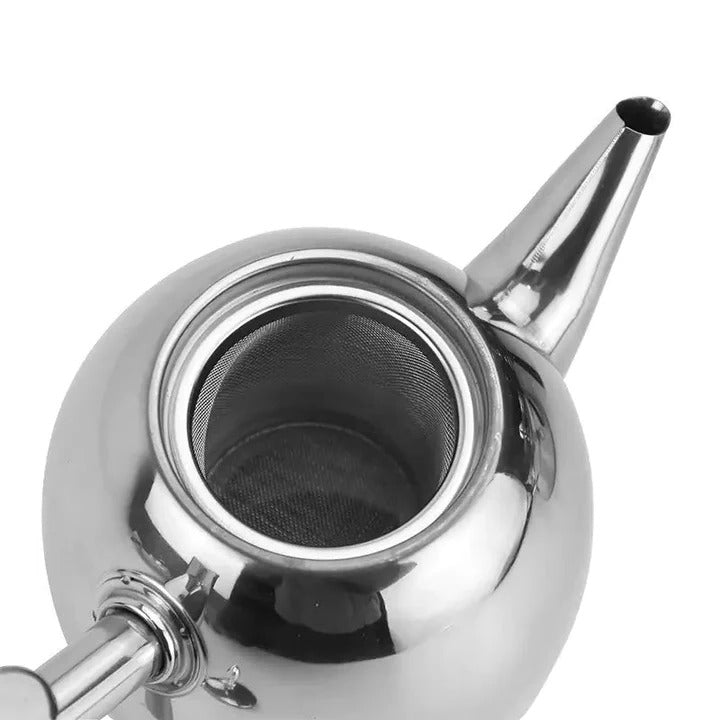 Sturdy Metal Teapot Classic Kitchen Essentials