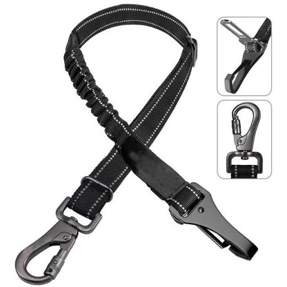 Safe Pet Car Harness with Padded Restraint and Shock Absorber - Ortekor