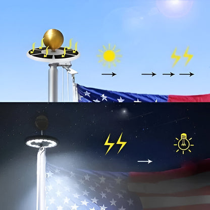 Outdoor Waterproof Flag Pole LED Light