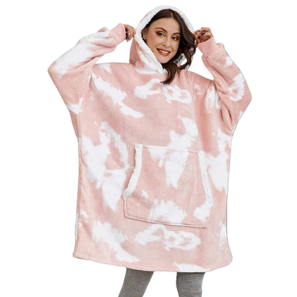 Cozy Adult Hooded Blanket Sweater