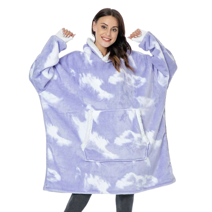 Cozy Adult Hooded Blanket Sweater