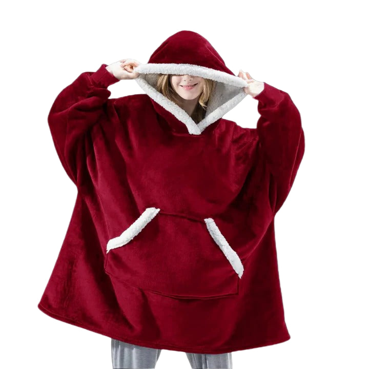 Cozy Adult Hooded Blanket Sweater