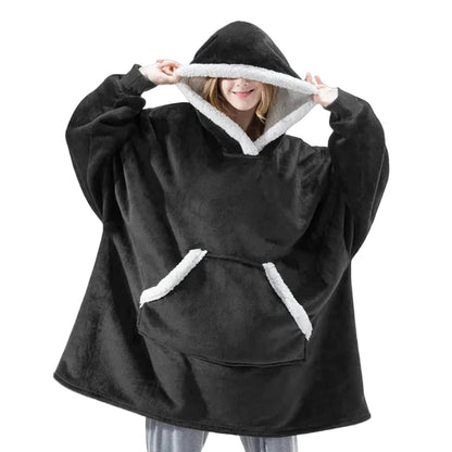 Cozy Adult Hooded Blanket Sweater