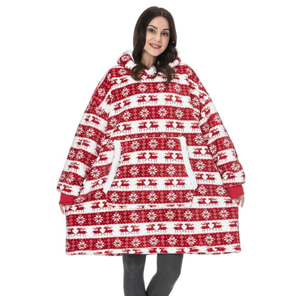 Cozy Adult Hooded Blanket Sweater