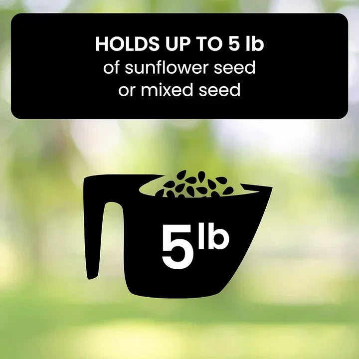Wild Bird Feeder with Clear Plastic Tube