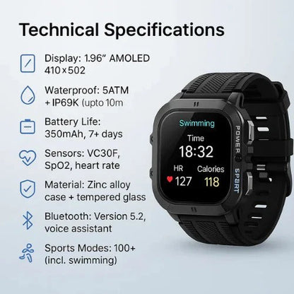 Waterproof Athletic Fitness Watch