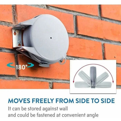Space Saving Folding Clothes Line with 360 Spin