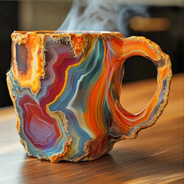 Delicate Glass Mug for Hot Coffee Tea