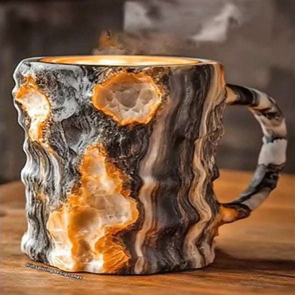 Delicate Glass Mug for Hot Coffee Tea