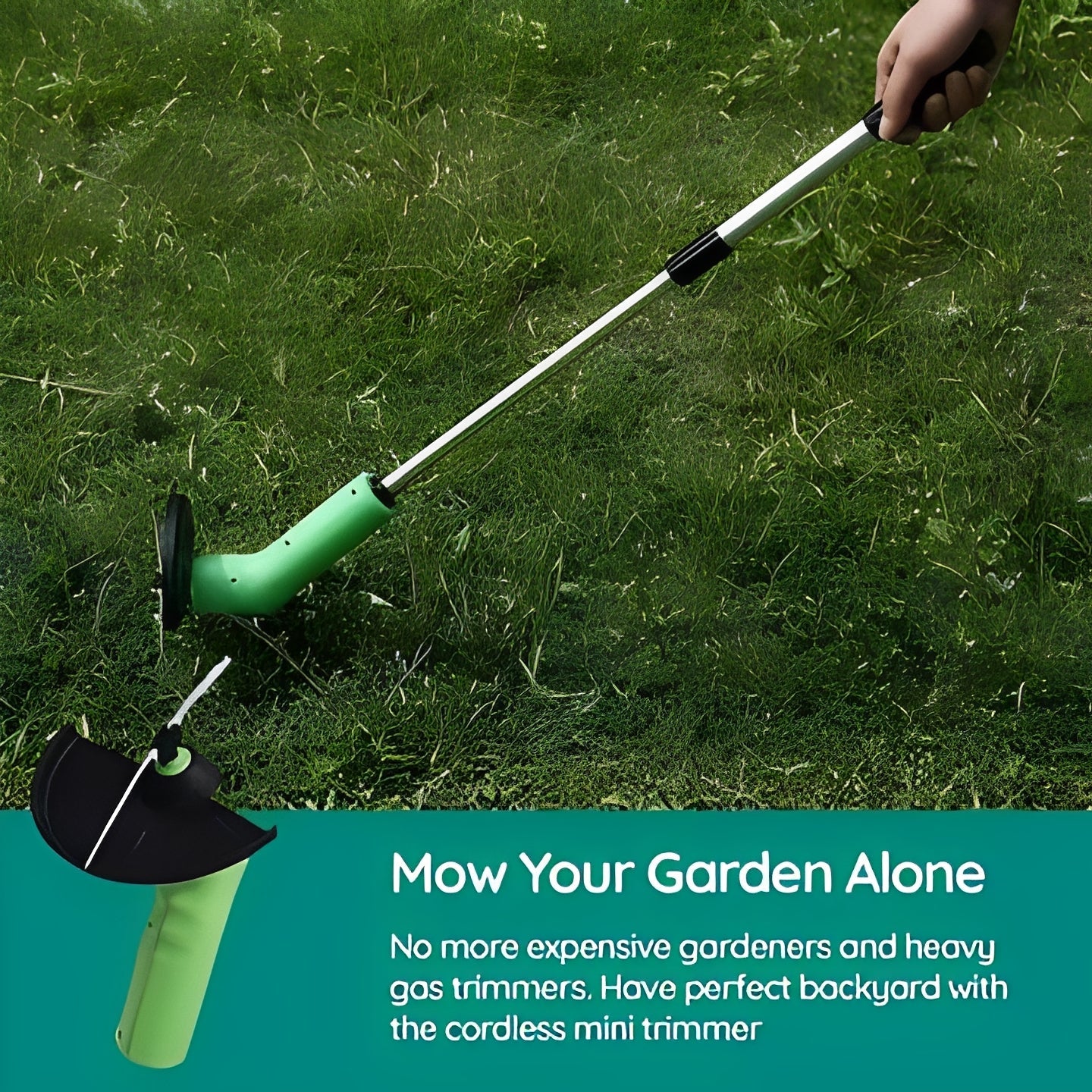 Compact Wireless Lawn Trimmer and Edger