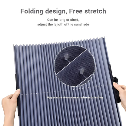 Car Window Shade Curtain Blocks Sun Rays