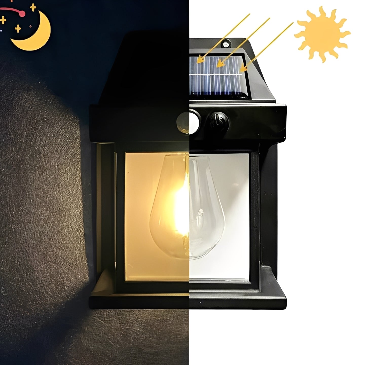 Energy Saving Motion Sensor Outdoor Wall Lights, 2 Pack