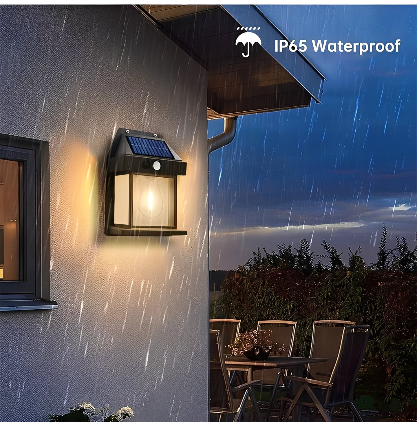 Energy Saving Motion Sensor Outdoor Wall Lights, 2 Pack