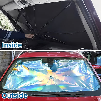 Portable Car Sun Shade with Compact Fold