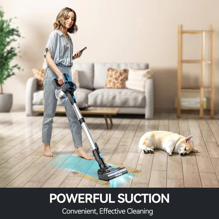 Wireless Rechargeable Vacuum for Home with LED Crevice Tool