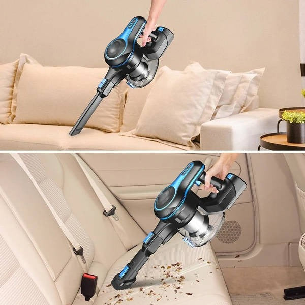 Wireless Rechargeable Vacuum for Home with LED Crevice Tool