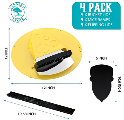 Humane Mouse Trap Kit, 4 Pack