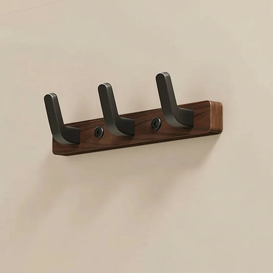 Rustic Wooden Wall Mounted Coat Rack - Ortekor