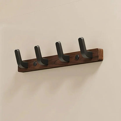 Rustic Wooden Wall Mounted Coat Rack