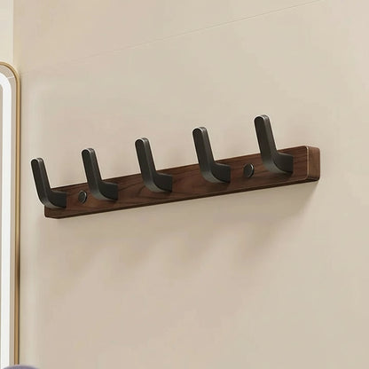 Rustic Wooden Wall Mounted Coat Rack