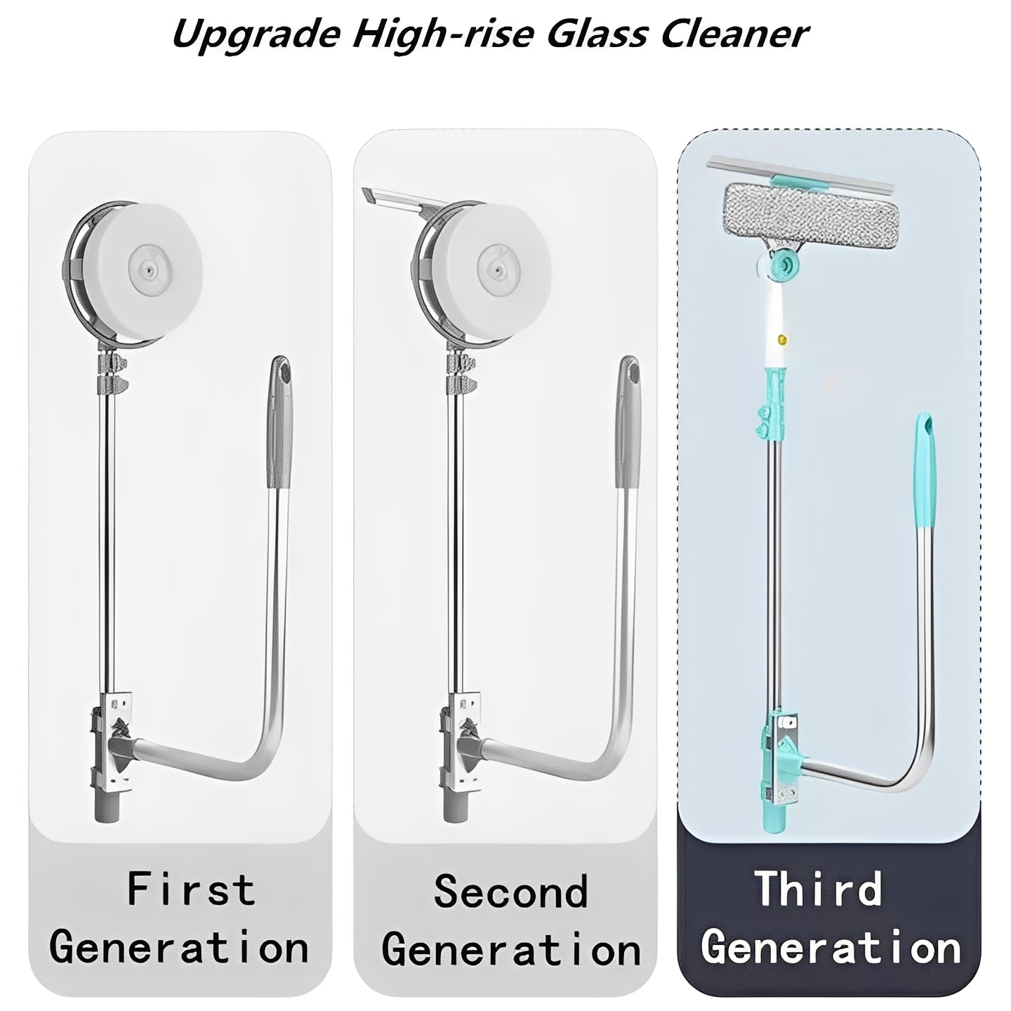 Extendable Window Scrubbing Brush Tool