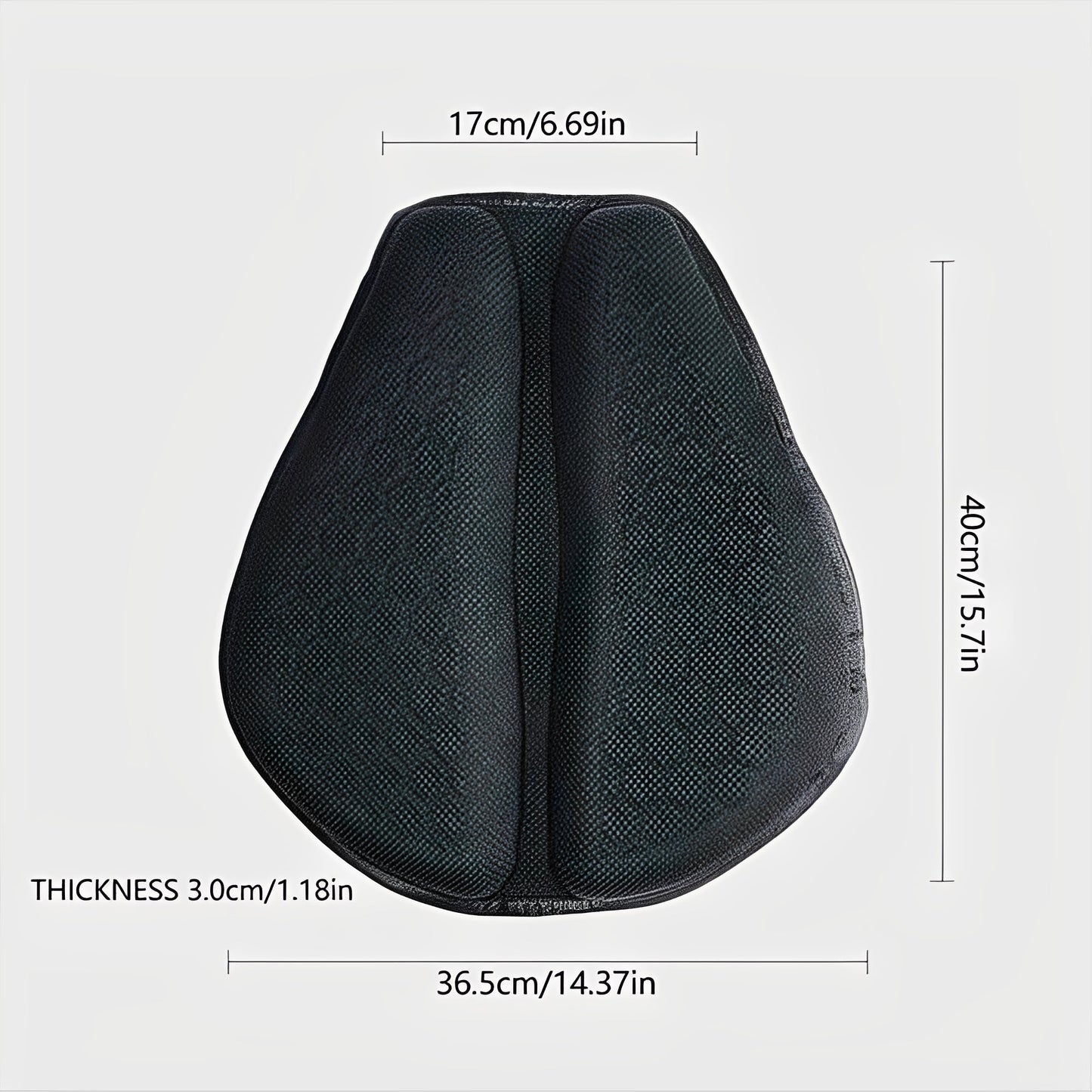 Comfortable Motorcycle Gel Seat Pad with Breathable Design