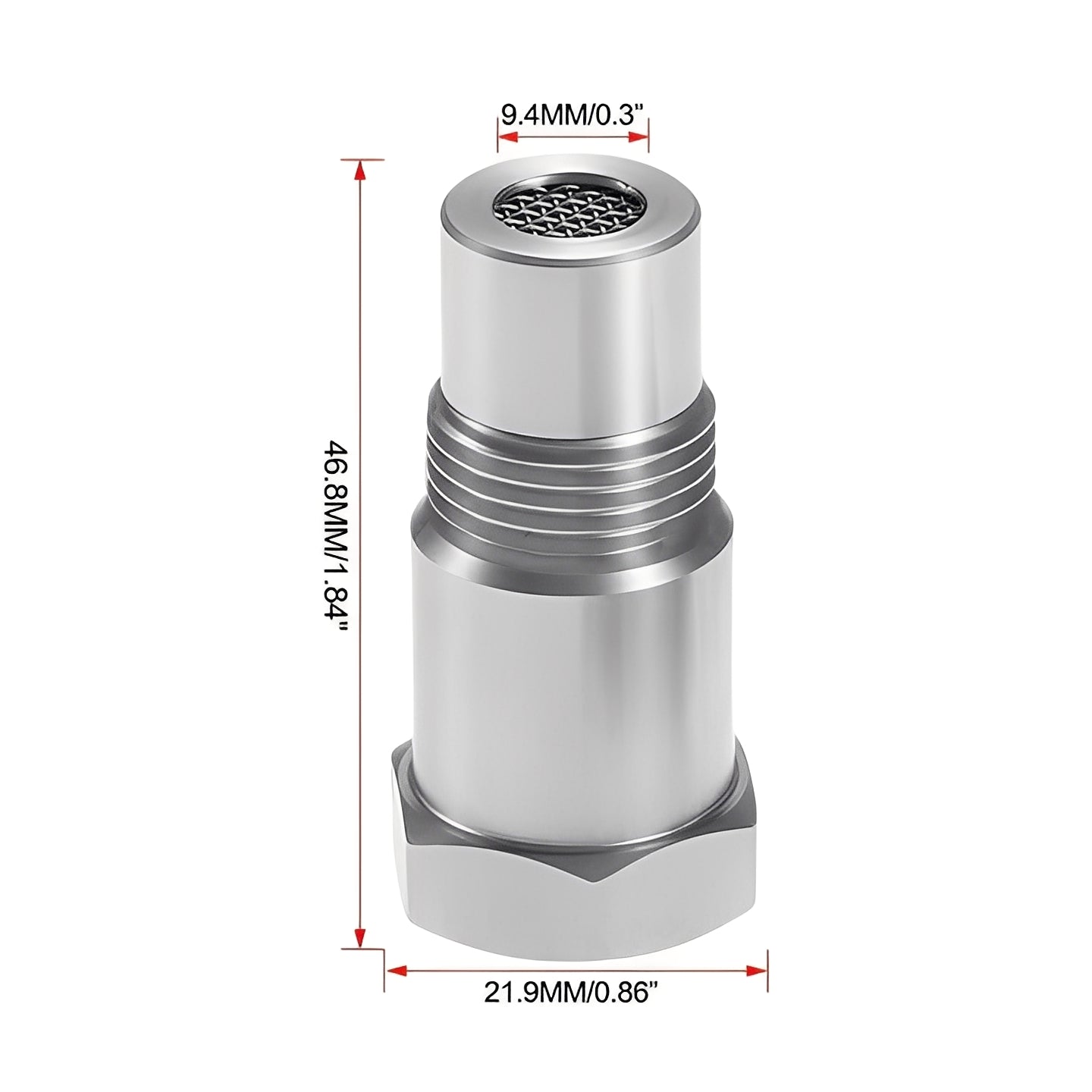 Universal M18x1.5 Car Oxygen Sensor Adapter Stainless Steel