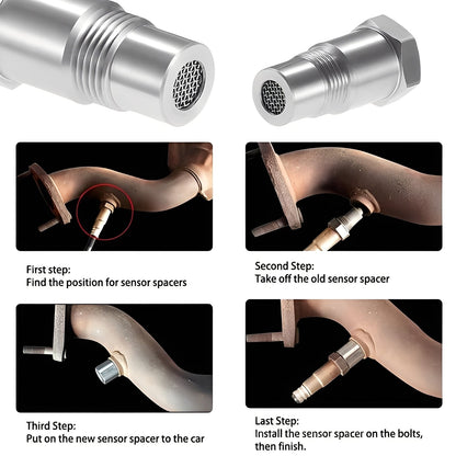 Universal M18x1.5 Car Oxygen Sensor Adapter Stainless Steel