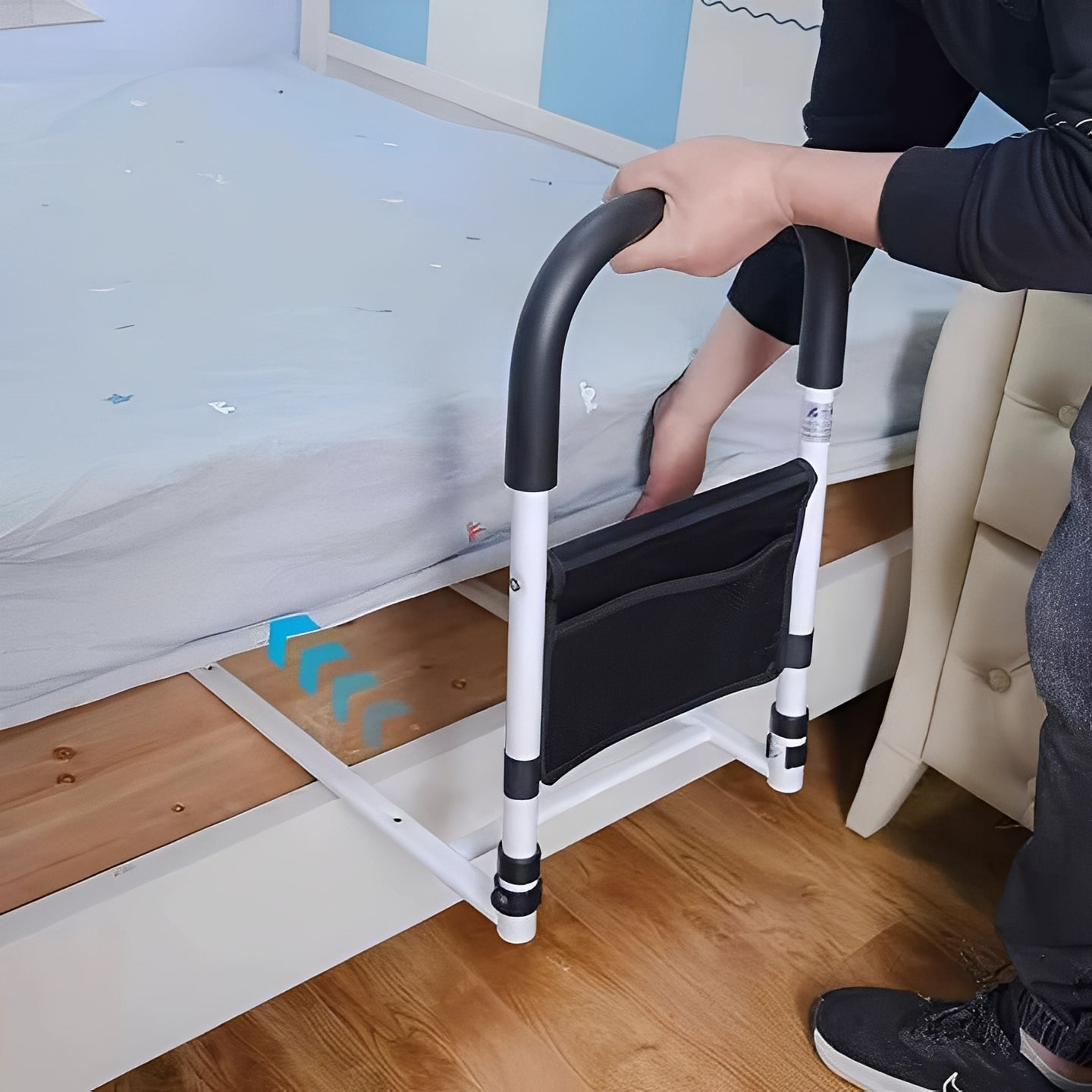 Easy Grip Bedside Handle for Safe Assistance
