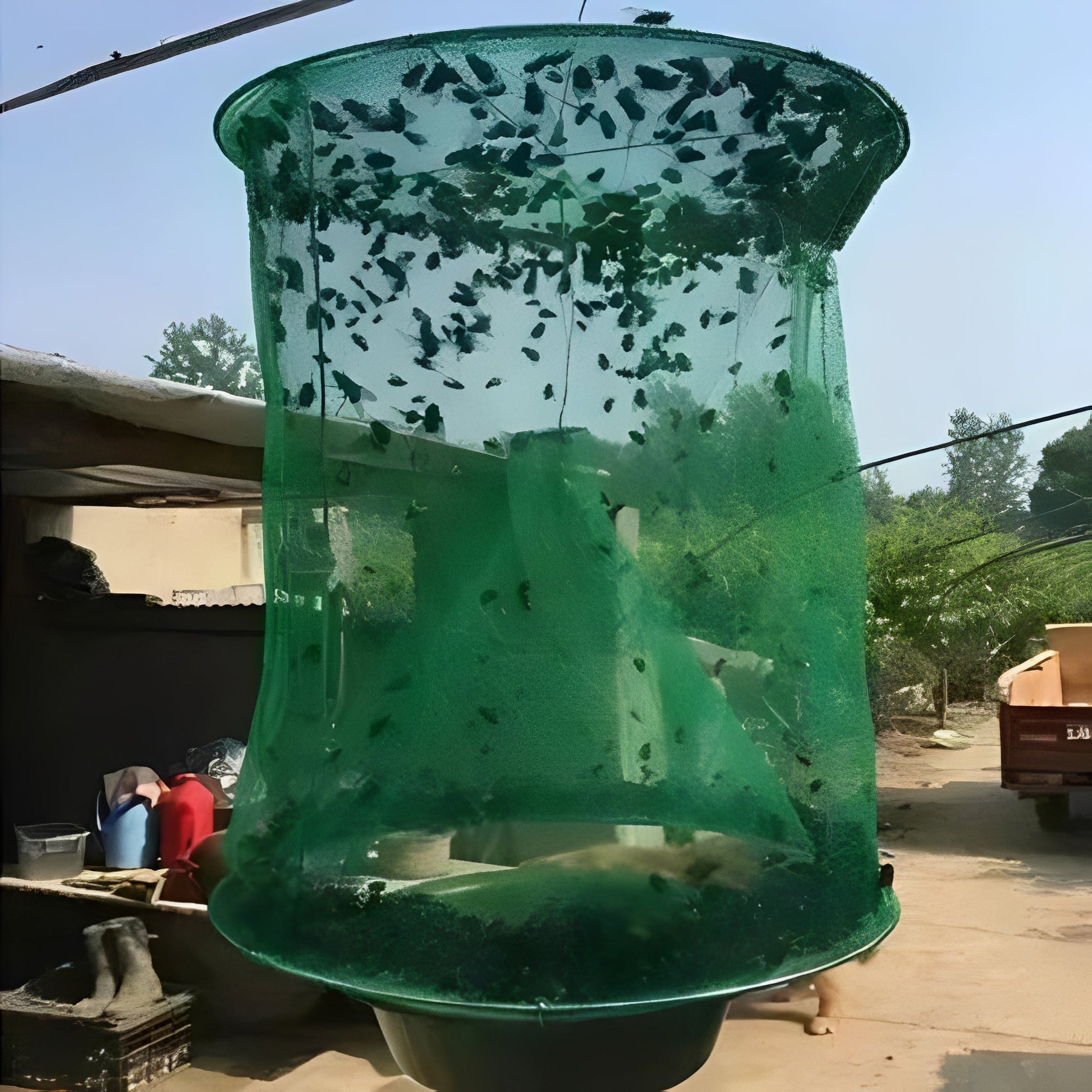Effective Outdoor Fly Catcher with Lure Container - Ortekor