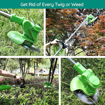 Portable Rechargeable Lawn Trimmer with Extendable Handle