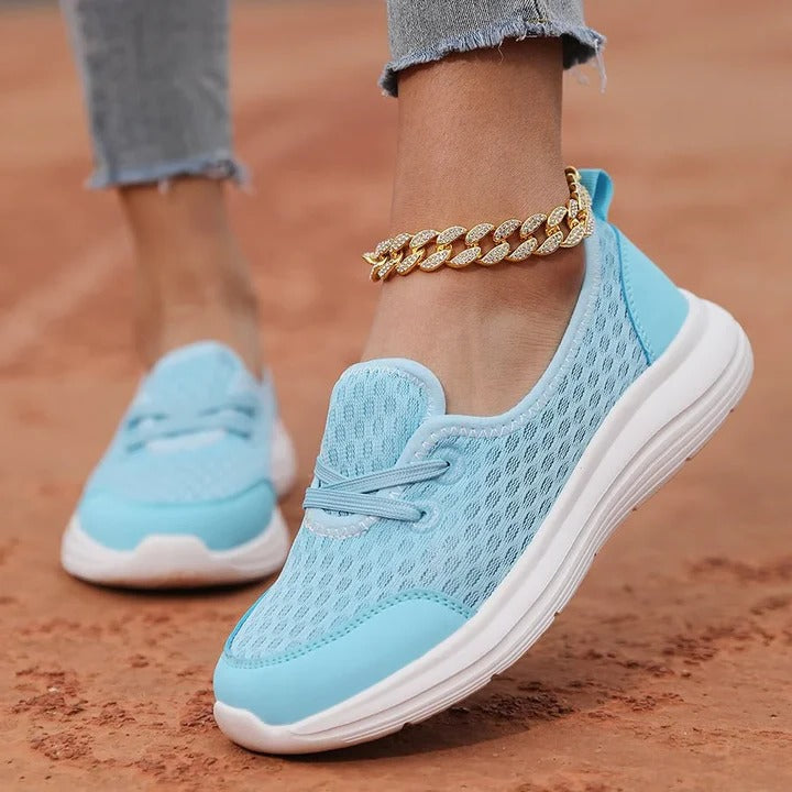 Breathable Women's Wedge Sneakers - Ortekor