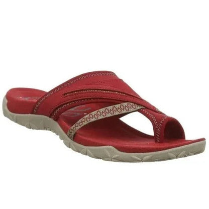 Comfortable Flat Sandals with Cross Straps for Women