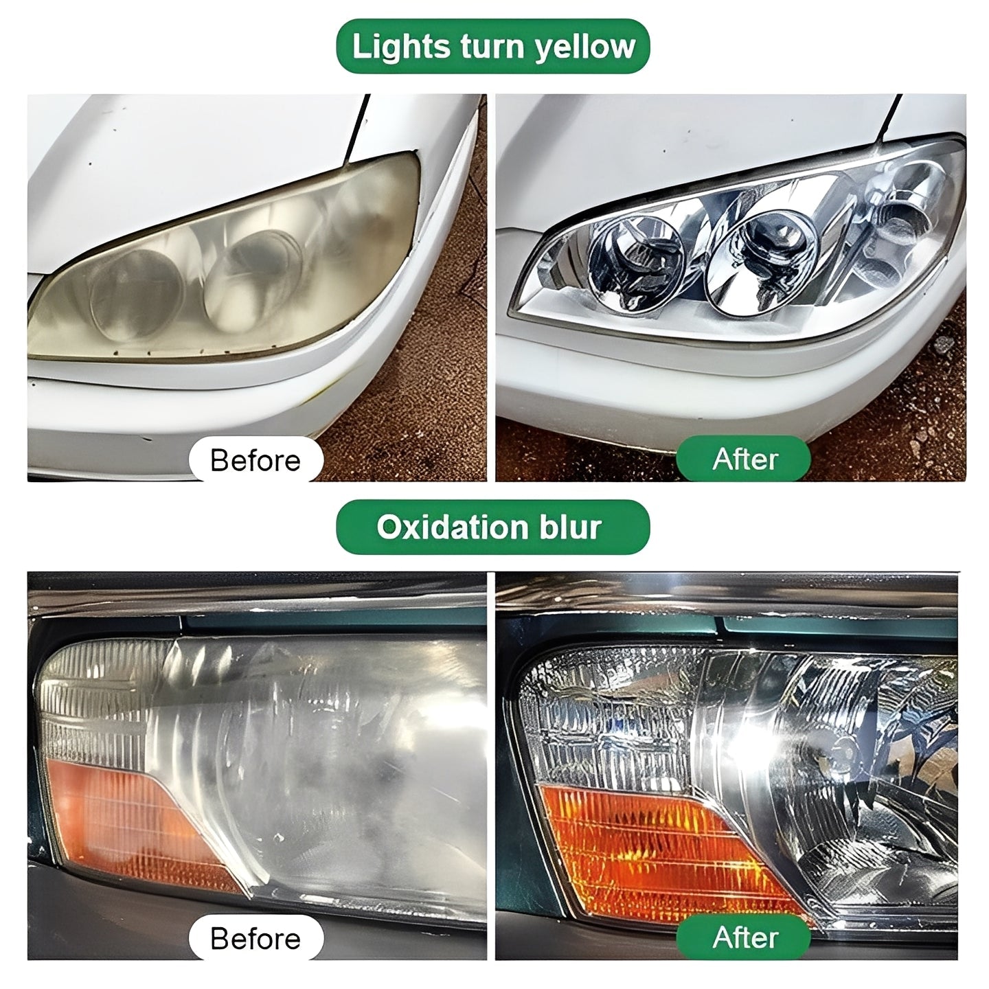 Car Headlight Restoration Kit, 2 Pack