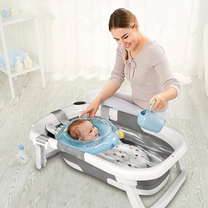 Portable Baby Bath Tub with Thermometer