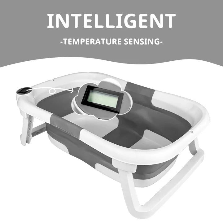 Portable Baby Bath Tub with Thermometer