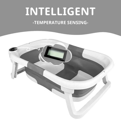 Portable Baby Bath Tub with Thermometer
