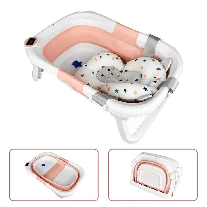 Portable Baby Bath Tub with Thermometer